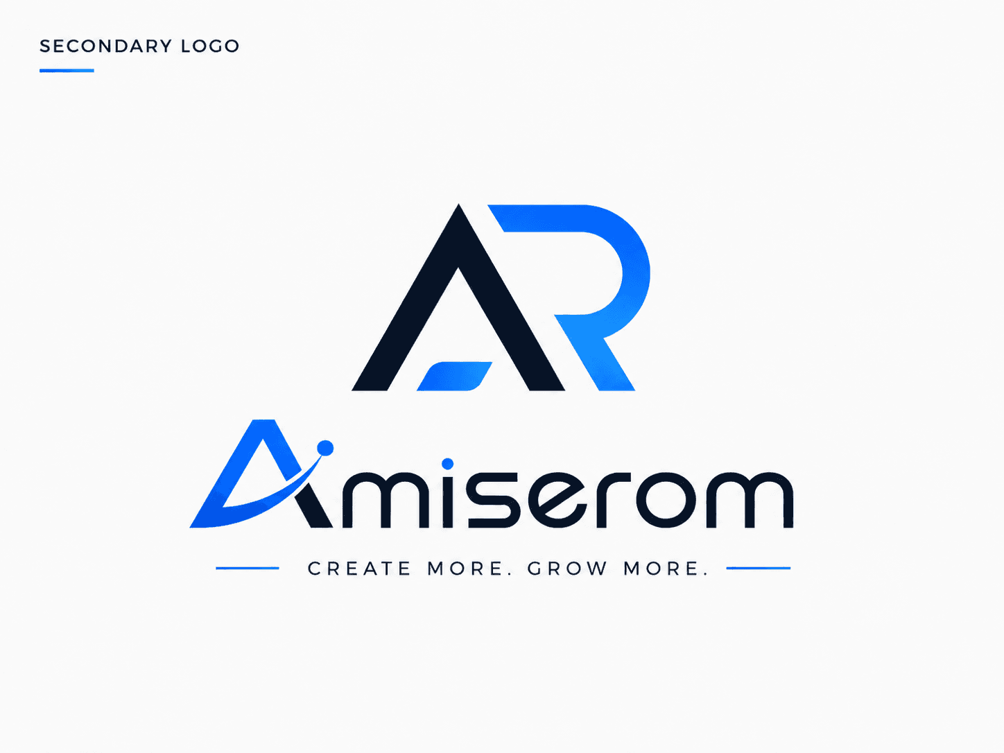 Amiserom secondary horizontal wordmark